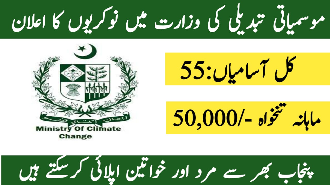 Ministry of Climate Change Jobs 2024 / PPSC Jobs