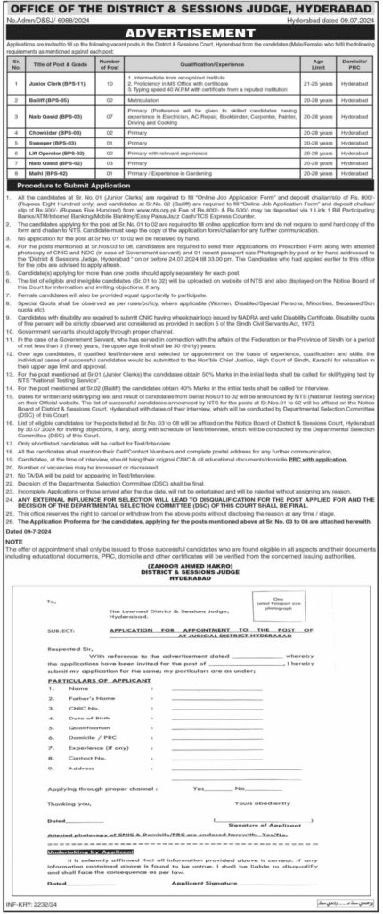 NTS Jobs 2024 - Online Apply
