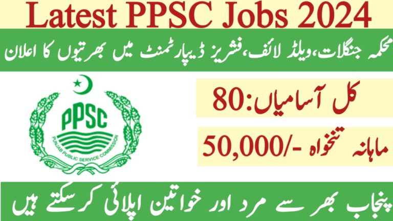 Latest PPSC Jobs 2024