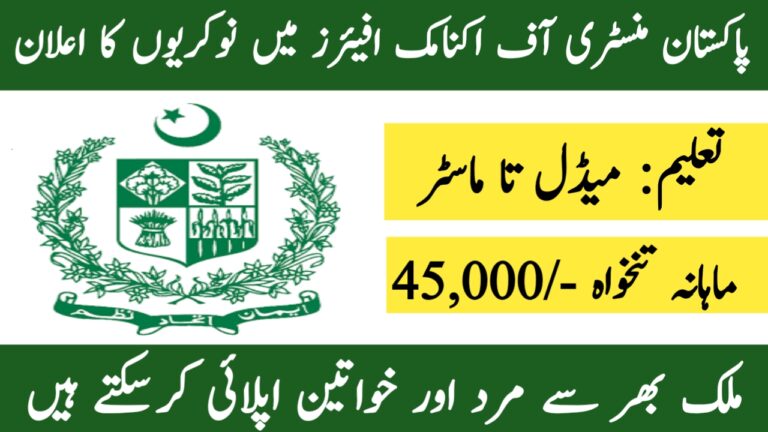 Pakistan Ministry of Economic Affairs Jobs 2024 - Online Apply