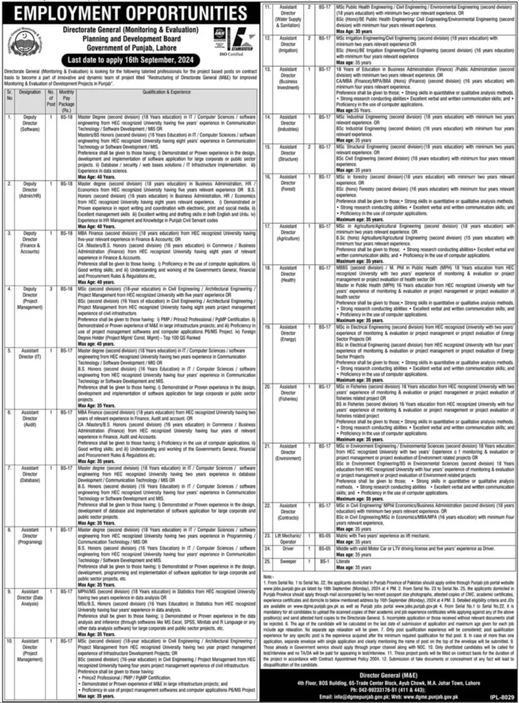 Planning and Development Board Jobs 2024 - Online Apply