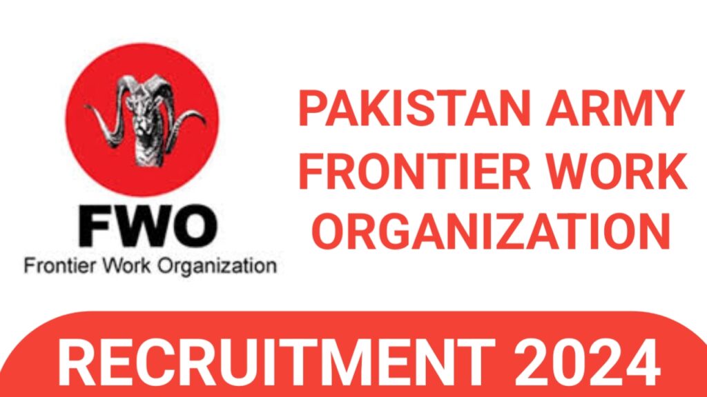 Frontier Works Organization FWO Jobs 2024 - Online Apply