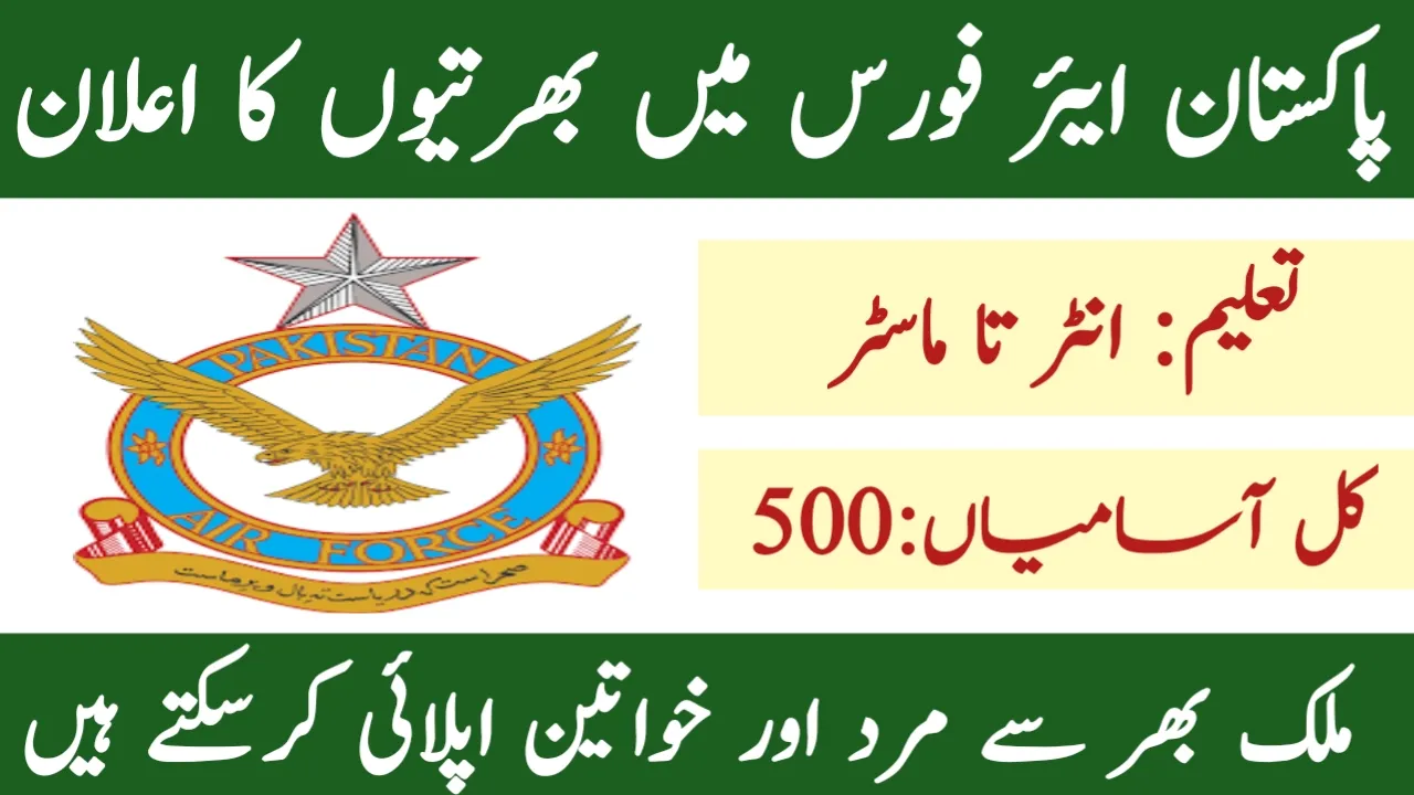 Pakistan Air Force Jobs 2024