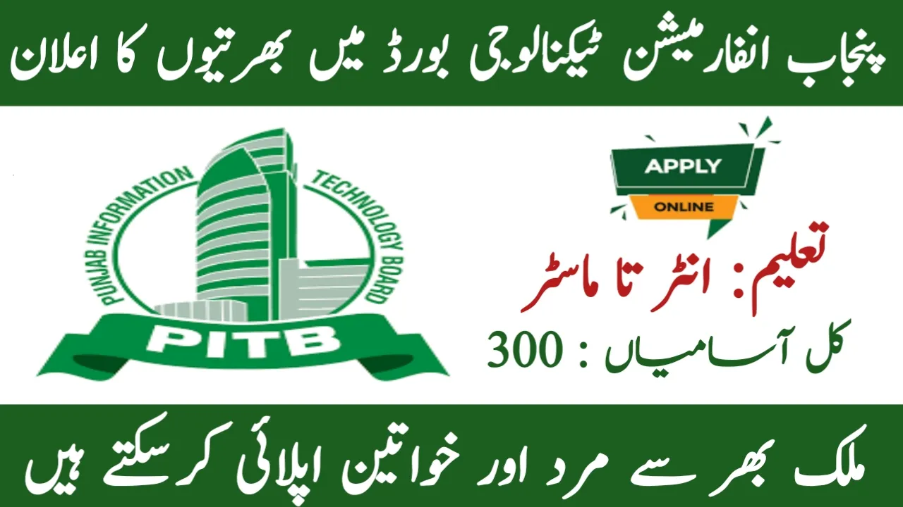 Punjab Information Technology Board Jobs