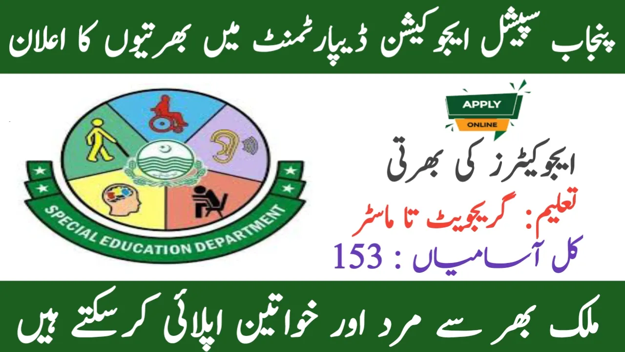 Punjab Special Education Department Jobs