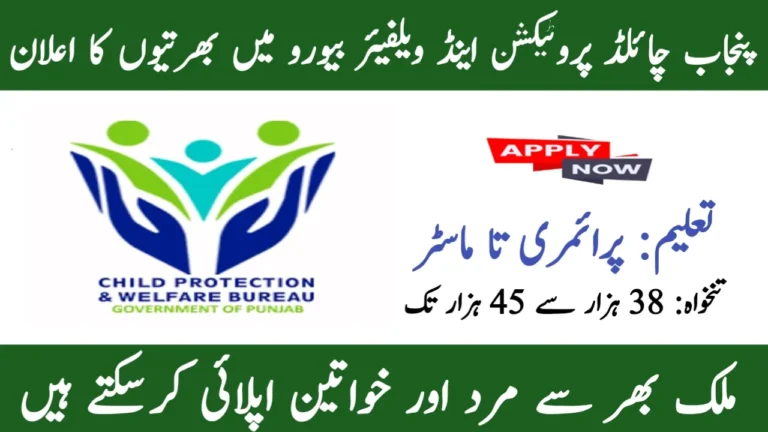 Child Protection and Welfare Bureau Punjab Jobs 2025