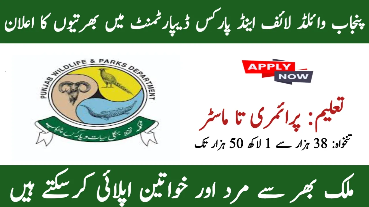 Punjab Wildlife and Parks Department Jobs 2025
