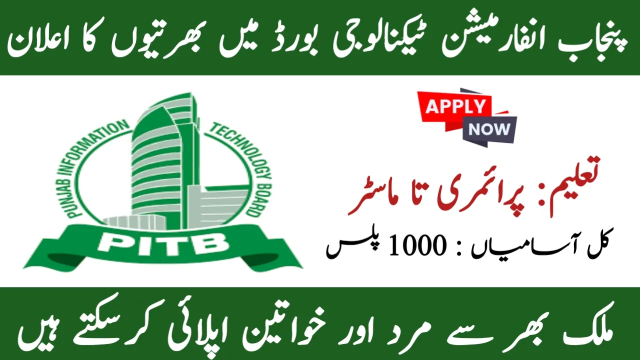 Punjab Information Technology Board PITB Jobs 2025