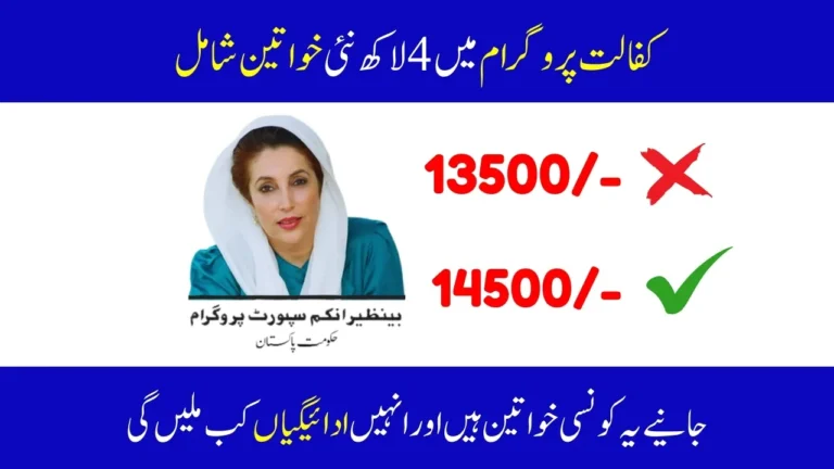 400,000 Women Included in New Phase of Benazir Kafalat Scheme