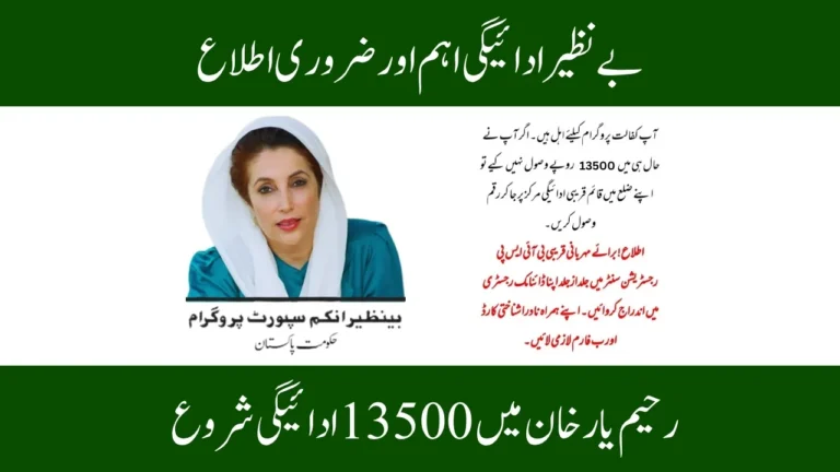 BISP 8171 New Payment Released in Rahim Yar Khan – Check Your Status Now