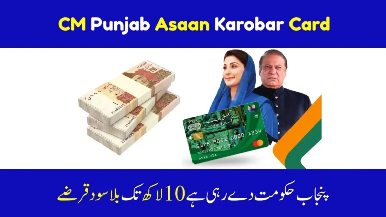 CM Punjab Asaan Karobar Card Scheme 2025