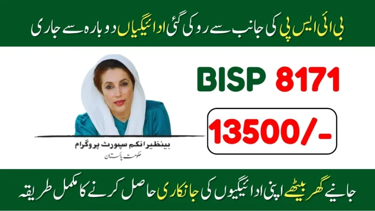 BREAKING: BISP 8171 Payments Resume in July 2025