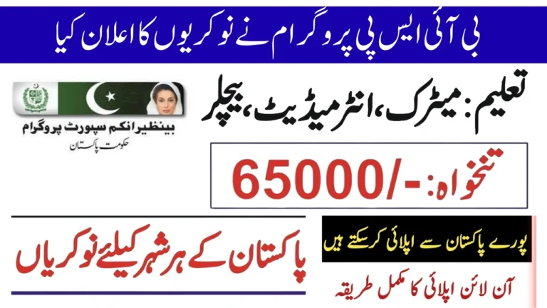 BISP Hiring on Deputation Basis