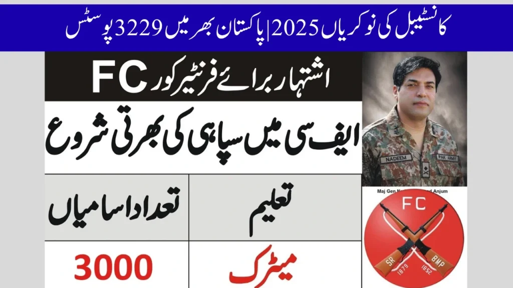Frontier Constable(FC) Jobs