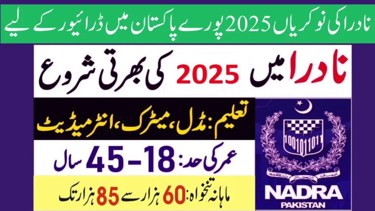 NADRA Jobs 2025