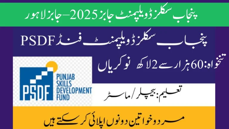 PSDF Punjab Skills Development Jobs