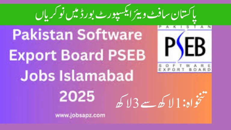 Pakistan Software Export Board(PSEB) Jobs