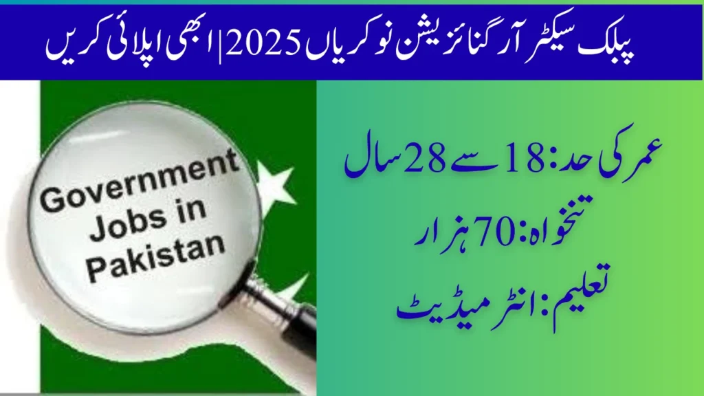 Public Sector Organization(PSO) Jobs