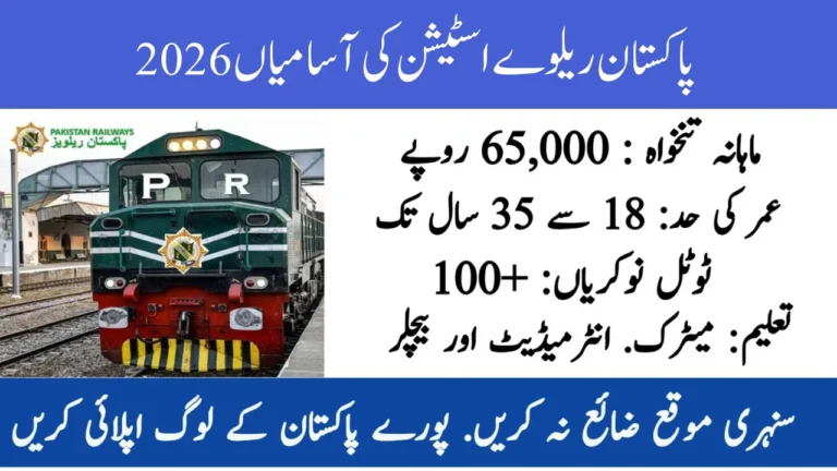 Pakistan Railways Station Vacancies 2026