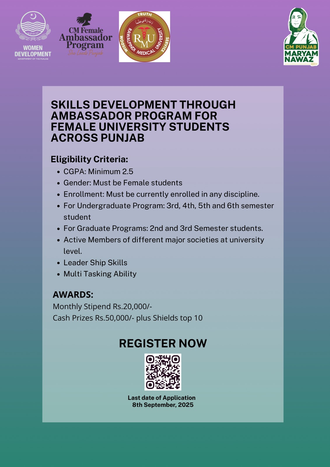 CM Female Ambassador Program 2026 | Empowering Women Leaders – Apply Now!