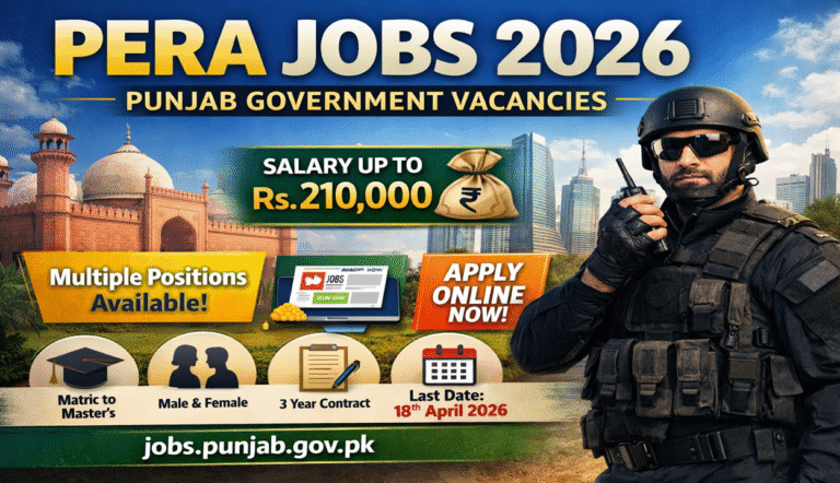 PERA Jobs 2026 in Punjab – Apply Online | Latest Government Vacancies Announced