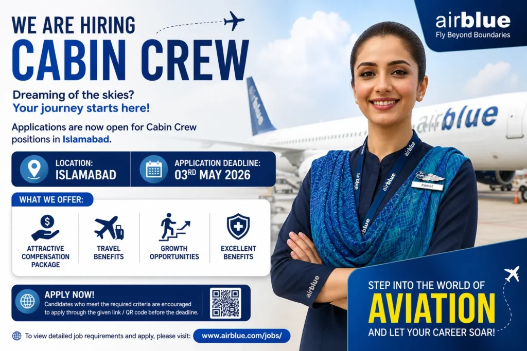 Airblue Cabin Crew Jobs 2026