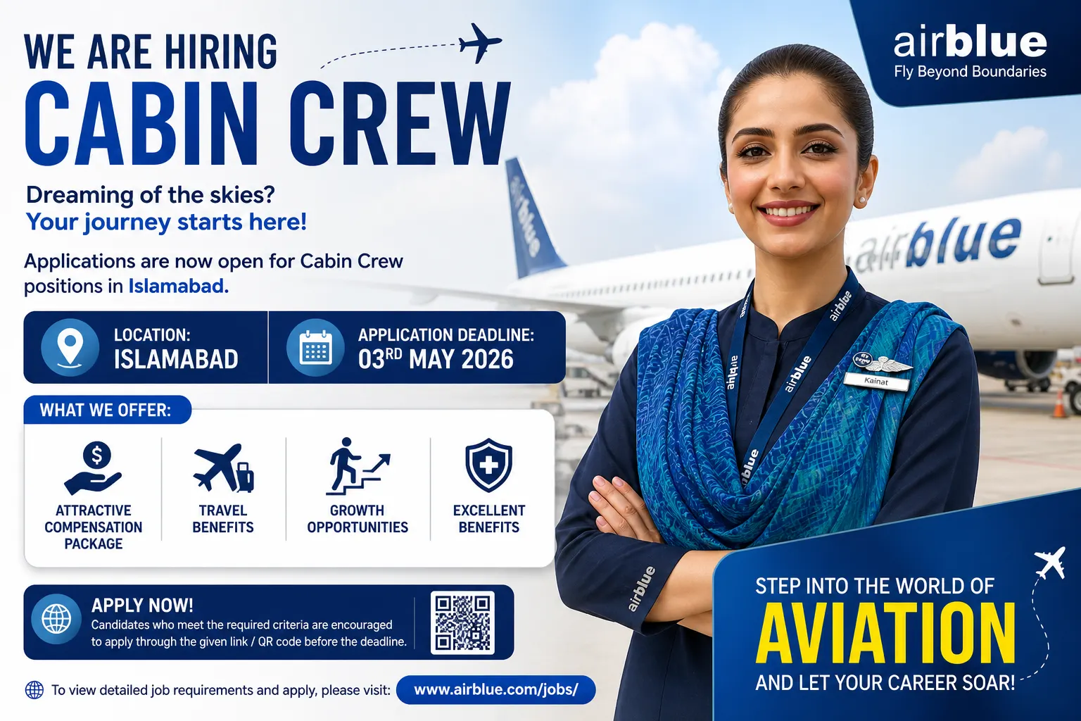 Airblue Cabin Crew Jobs 2026