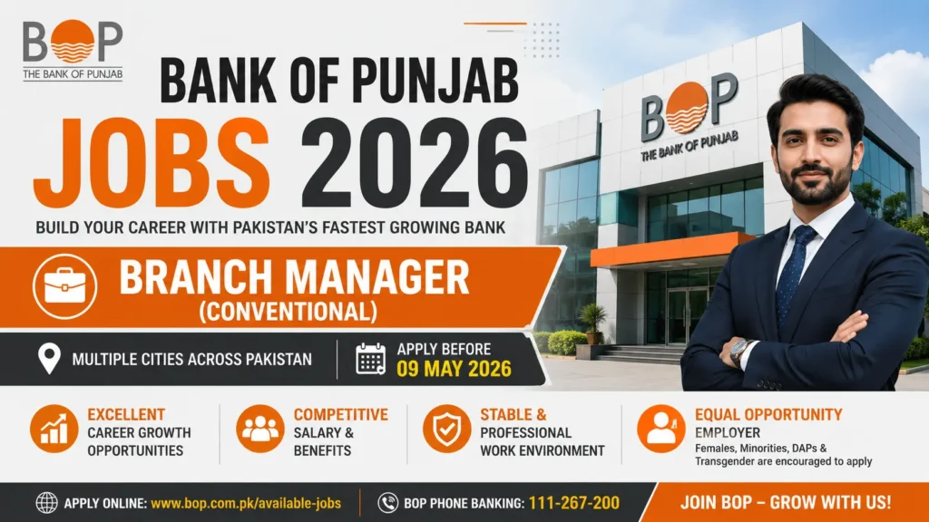 Bank of Punjab Jobs 2026