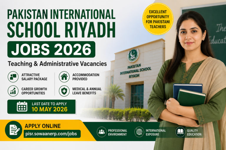 Pakistan International School Riyadh Jobs 2026 – Latest Teaching ...