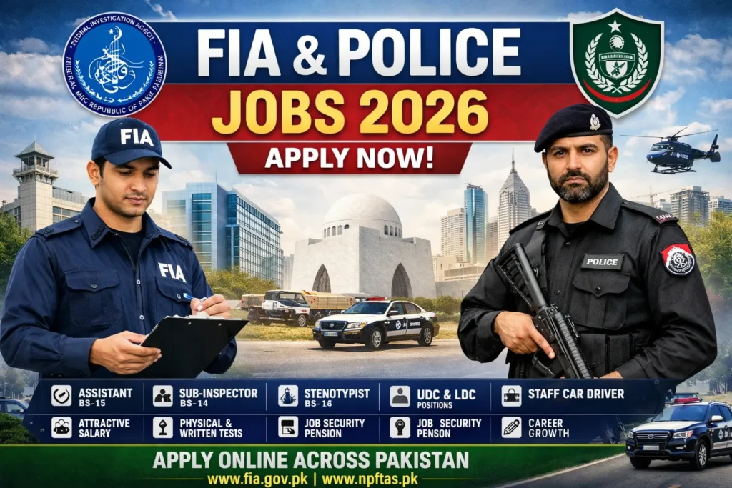 FIA & Police Jobs 2026
