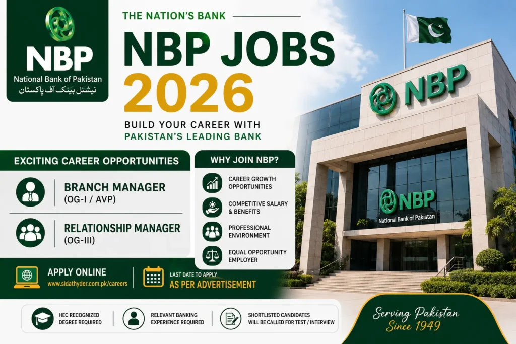 National Bank of Pakistan (NBP) Jobs 2026