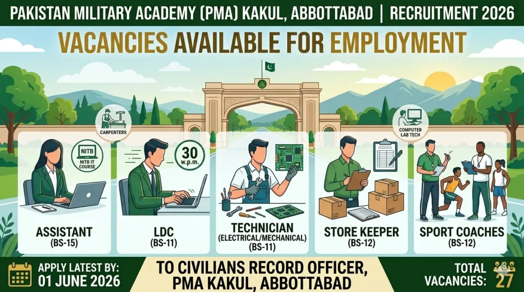 Pakistan Military Academy PMA Kakul Jobs 2026
