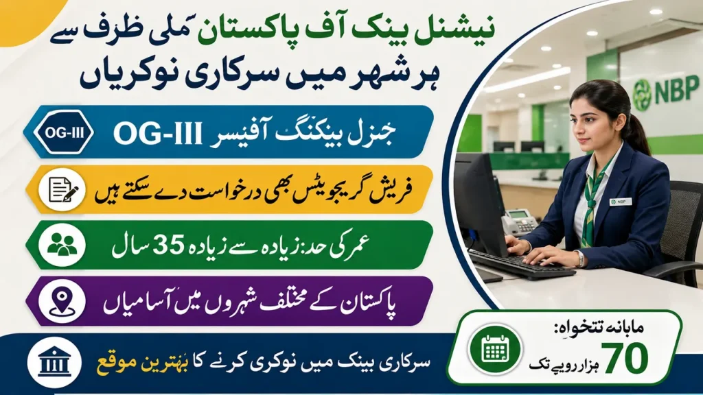 NBP General Banking Officer Female Batch Jobs 2026