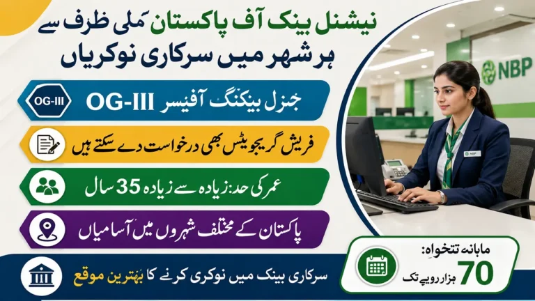NBP General Banking Officer Female Batch Jobs 2026