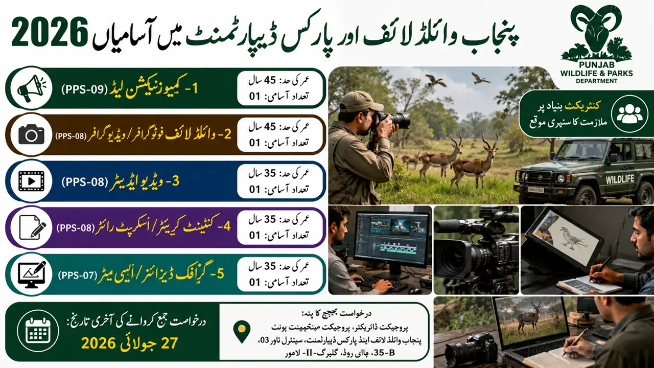 Punjab Wildlife and Parks Department Jobs 2026