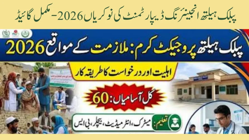 Public Health Engineering Department Jobs 2026