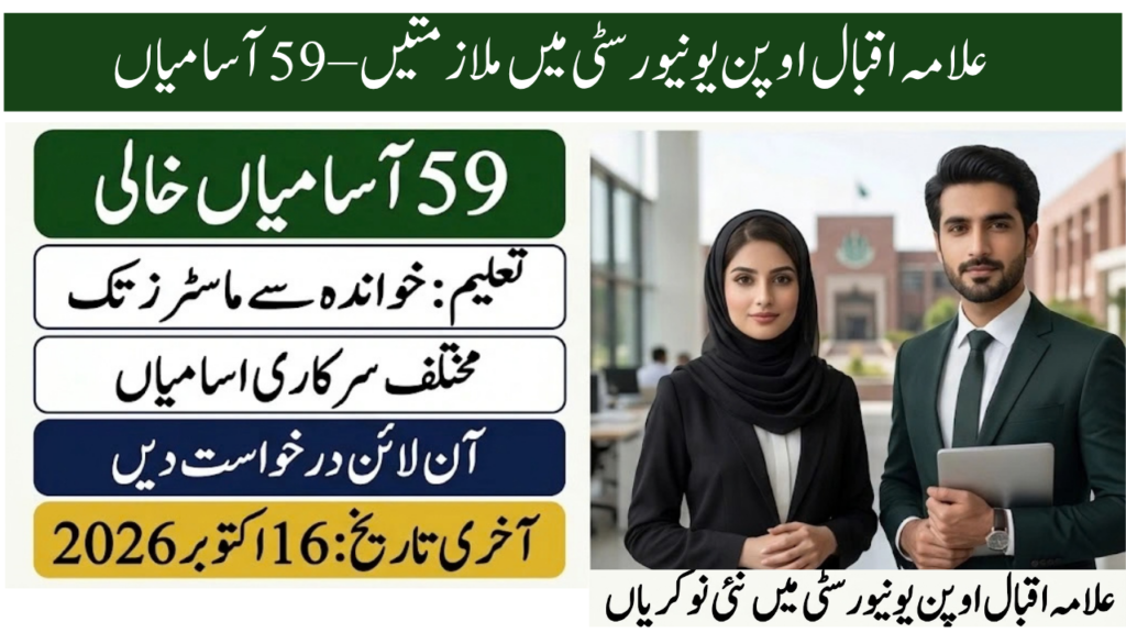 Allama Iqbal Open University Jobs 2026