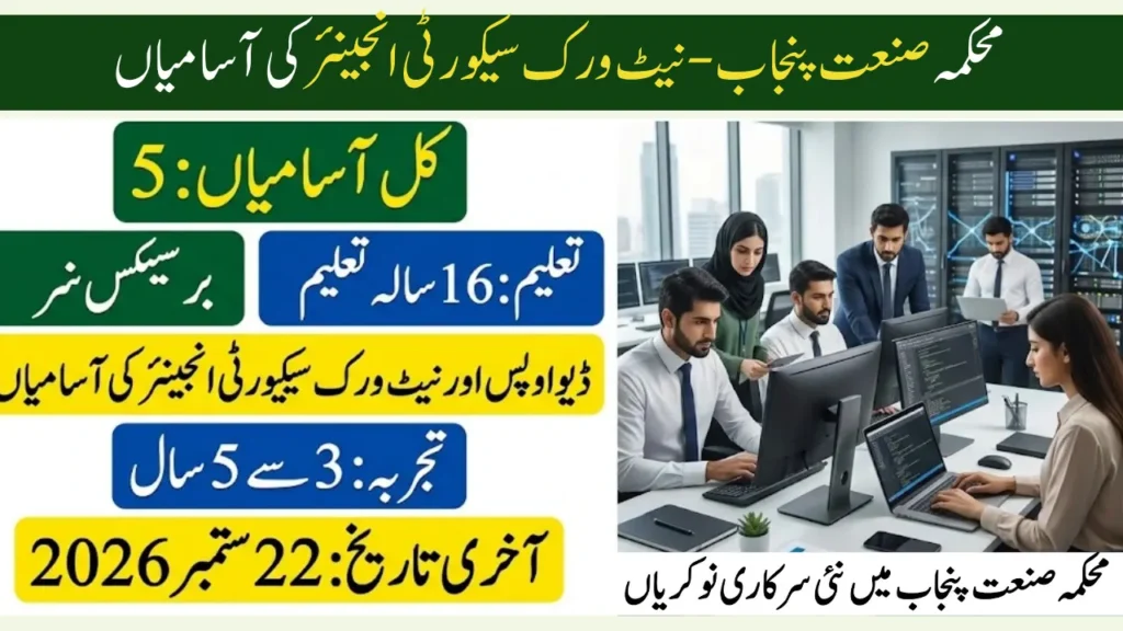 Directorate General of Industries Punjab Jobs 2026