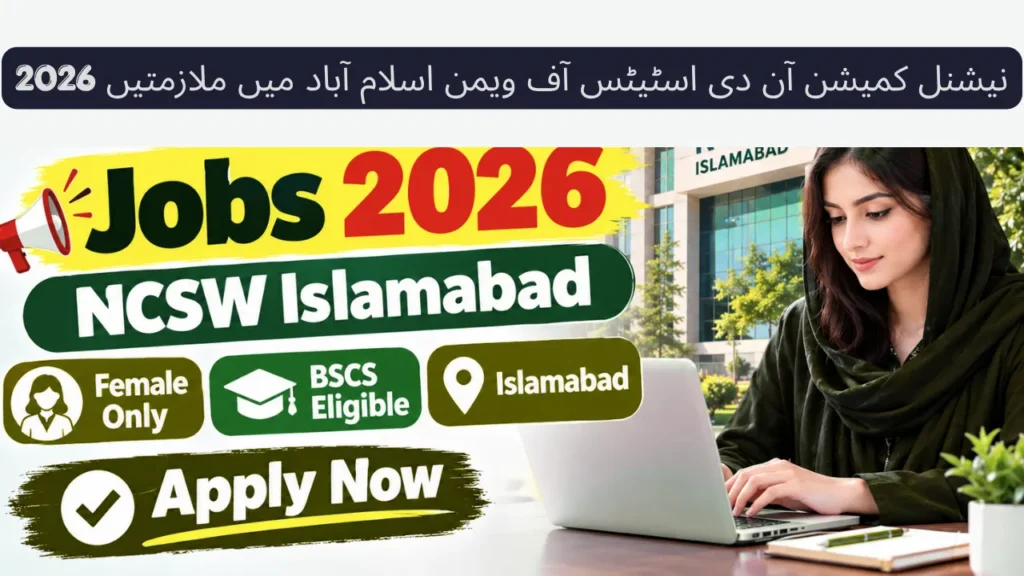NCSW Islamabad Jobs 2026