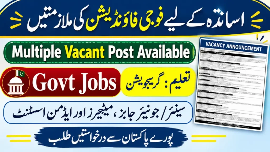 Fauji Foundation Schools and Colleges Teaching Jobs