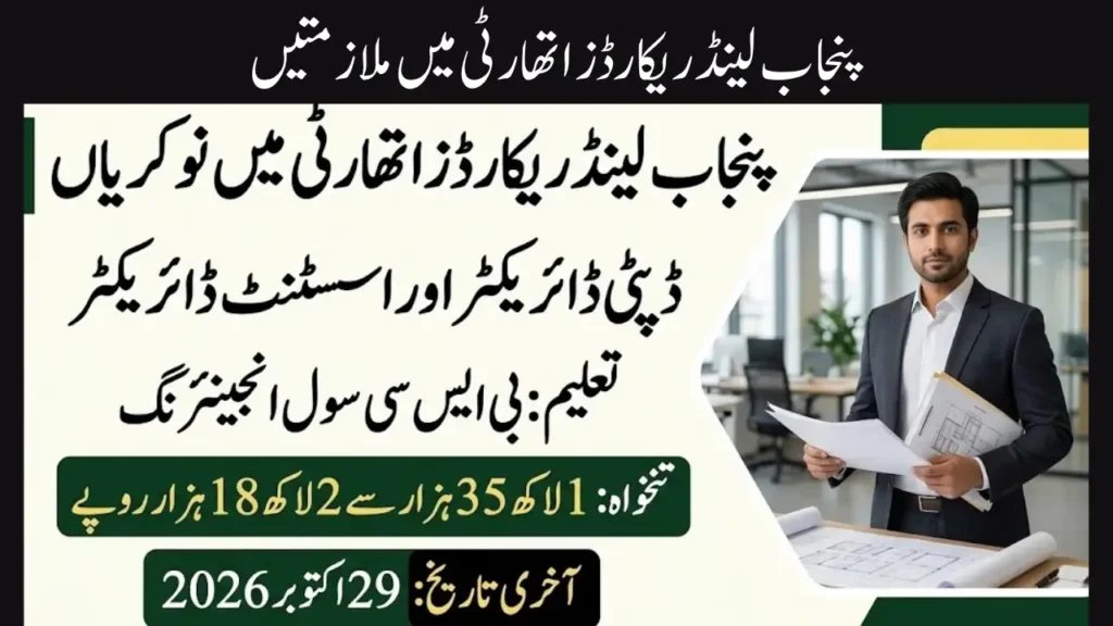 PLRA Jobs 2026 in Lahore