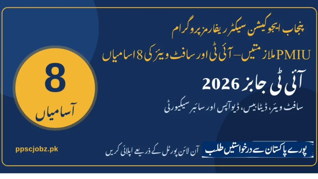PMIU-PESRP IT Jobs 2026